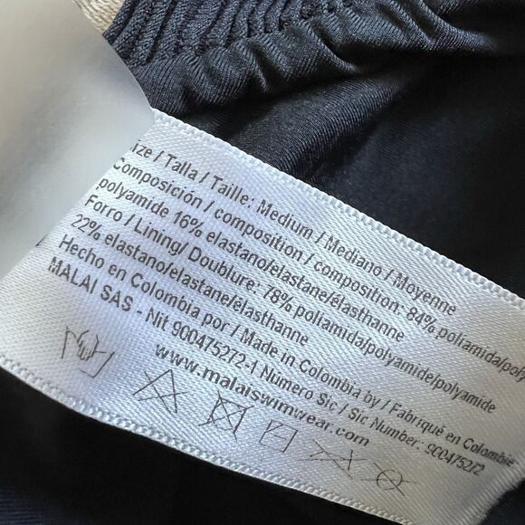 Anthropologie Malai Eiffel One-Piece Swimsuit $168 Women Medium Sexy Black GUC - Picture 12 of 15